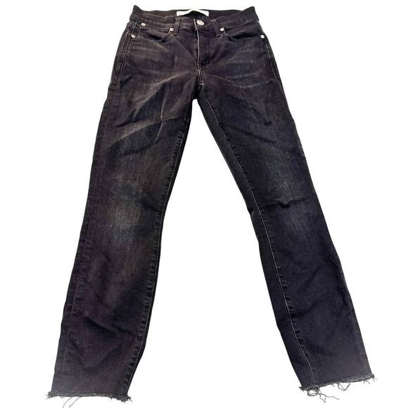 AYR The Chiller Black Denim Jeans Skinny Raw Hem Zip Fly Size 26 x 28 - Picture 2 of 9